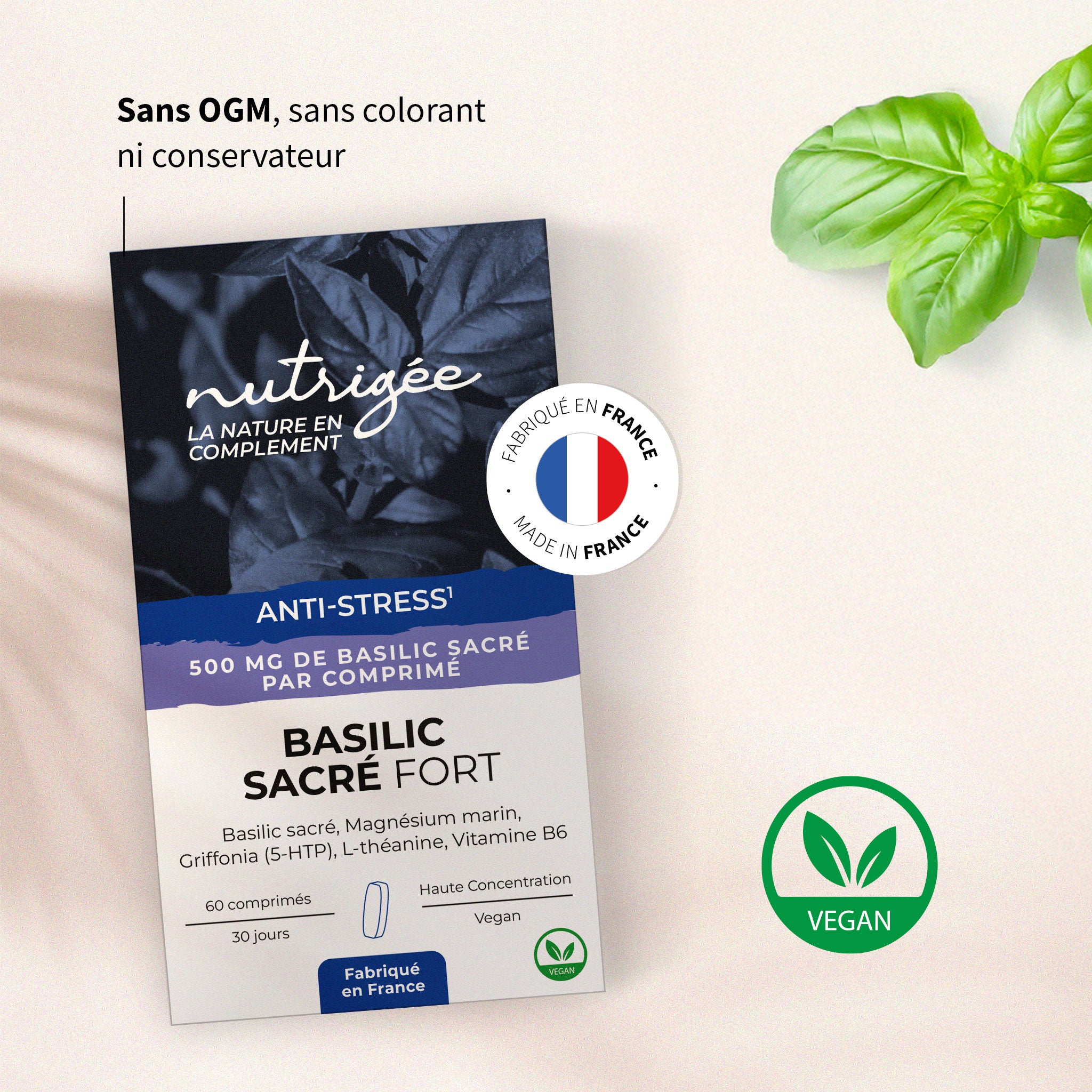 Basilic Sacré Fort (60) Anti-stress