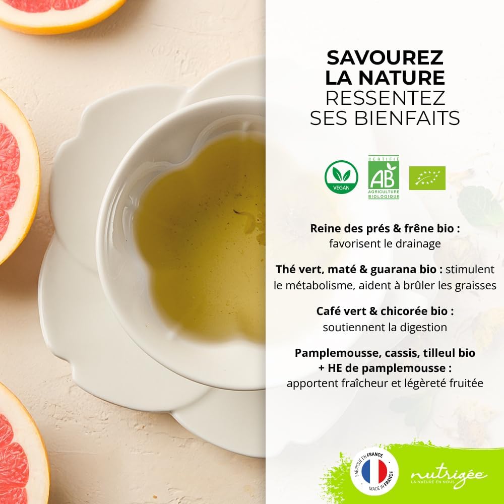 Infusion Minceur 10 Plantes BIO - Drainant et Brûle-Graisses