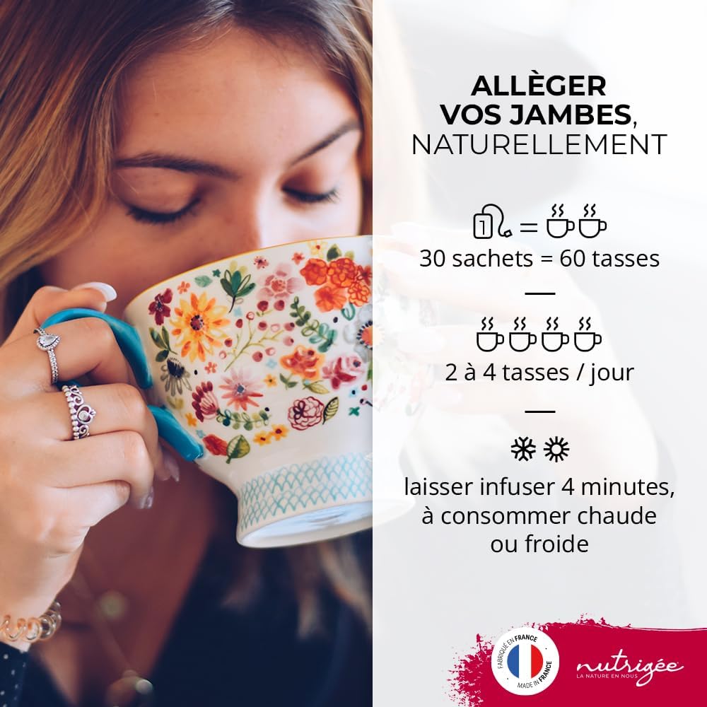 Infusion Circulation 10 - Jambes Légères pour Drainage Naturel