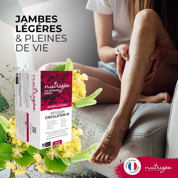 Complement Infusion Infusion Circulation 10 - Jambes Légères | Drainage Naturel – Nutrigee ...